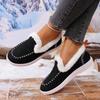 Winter new thick-soled snow boots women's fleece thickened fluff warm large size sewn bag women's cotton shoes