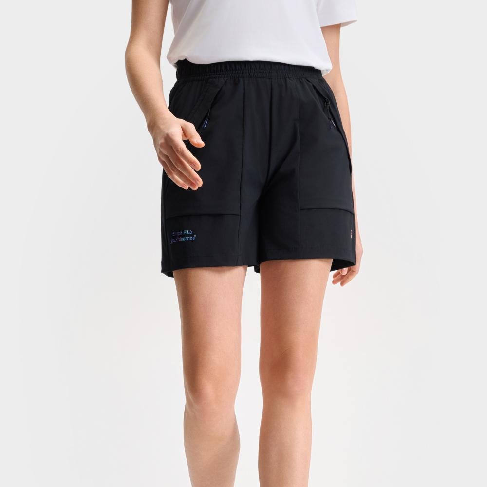 New FILA Fitness Series Casual Shorts Women's Pitch Black A11W521801FBK
