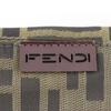 FENDI Zucca Shoulder Bag Brown Nylon canvas unisex Used