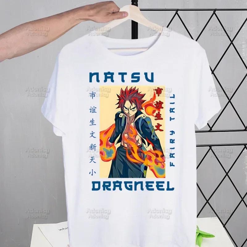 Fairy Tail Guild Men's T-shirts Funny Hip Hop Summer Women Men Tshirts Ulzzang Harajuku Cartoon Anime Natsu Zodiac T-Shirt Shirt