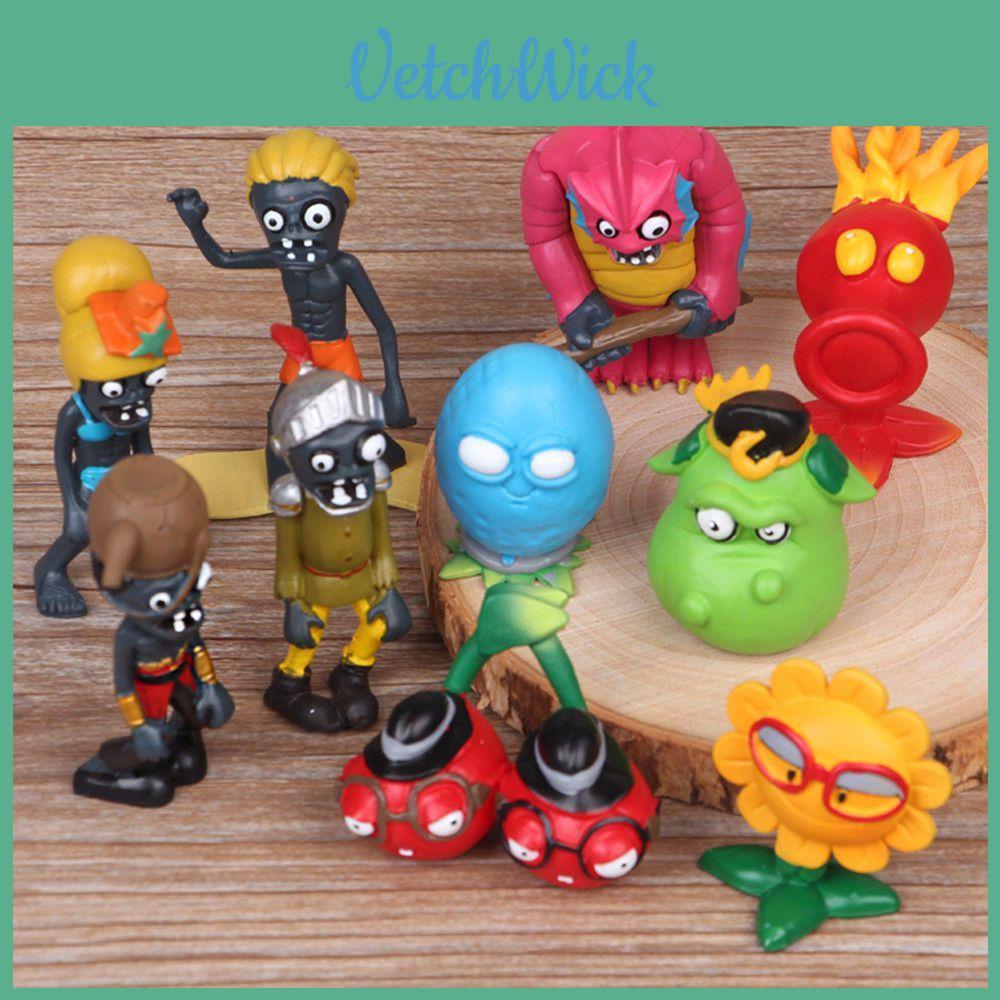 Decorate Your Easter With Plants Vs Zombies Series Egypt Private Wild West Pvc Toy Action Figures Set New