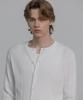 DECOROSO Mix Ribbed Round Cardigan [White]