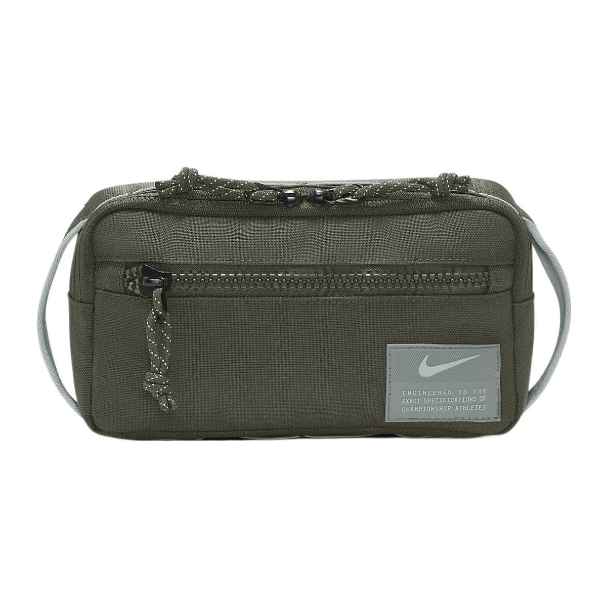 Nike Utility Speed Zipper Closure Fabric Shoulder Crossbody Chest Bag Waist Bag Unisex Bags Khaki-Green Mica-Green DR6127-325 Khaki Green/Khaki Green/Mica Green