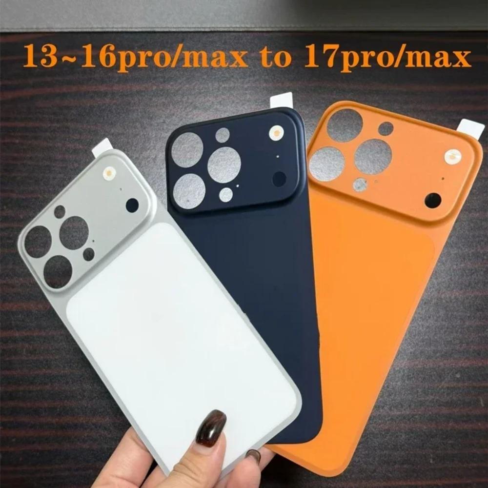 Dla iPhone 14 15 16 Pro Sekundy Ulepszenie Do iPhone 17 Pro Max Naklejka z Fałszywym Obiektywem Aparatu Tylna Pokrywa Ochraniacz Ekrany Aparatu