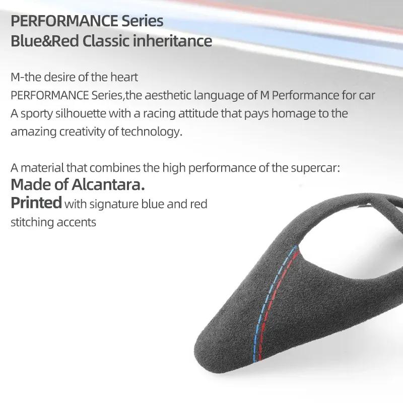 Betterhumz Auto Schaltknauf Abdeckung Zierleiste für BMW F20 F30 F10 F31 F32 F36 F34 F22 X3 X4 X5 X6 Wildleder Panel Innenzubehör