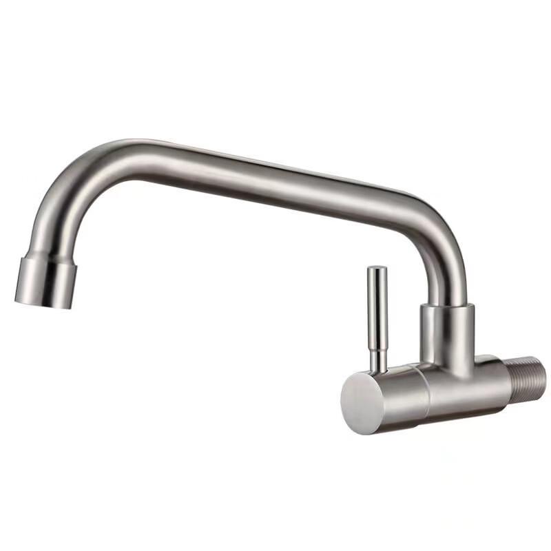 NASHIDA 304 Stainless Steel Wall-Mounted Kitchen Faucet