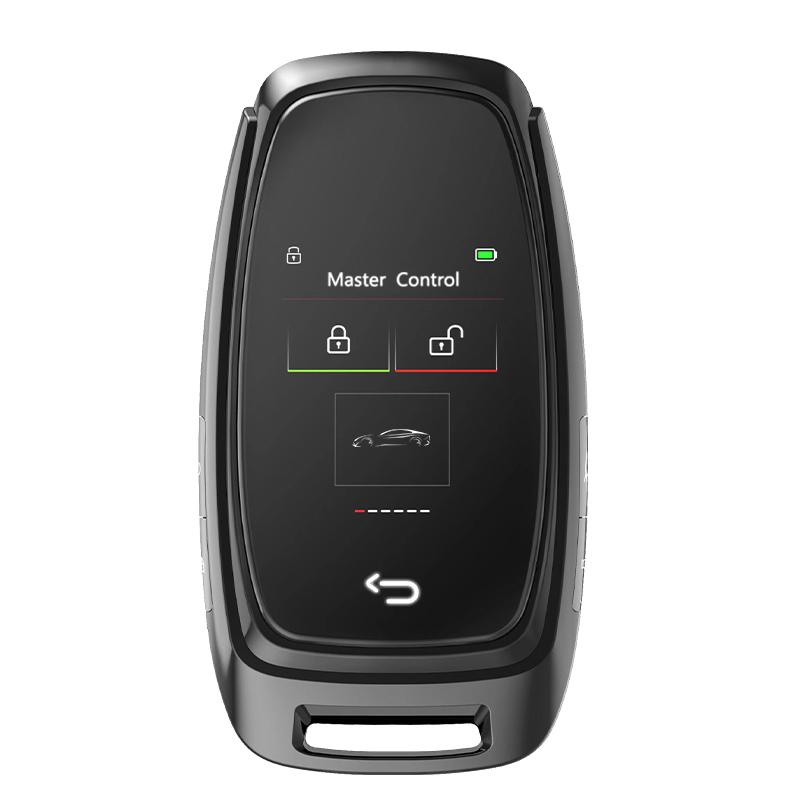 Smart LCD Car Key with Keyless Entry & Engine Start 12V Universal Remote Control for All Vehicles CF920-Sliver