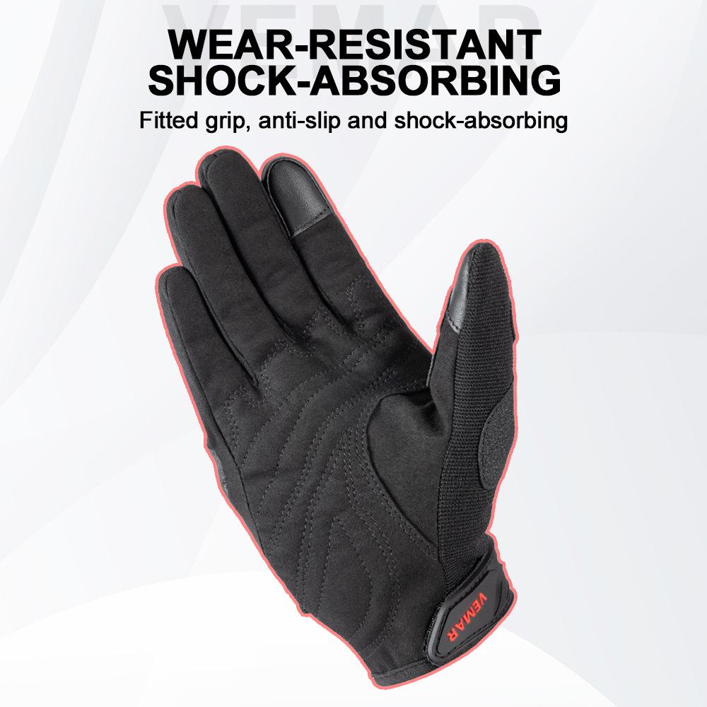 Gloves Men's and Women's Breathable Full Finger Anti-drop Locomotive Riding Equipment Off-road Gloves
