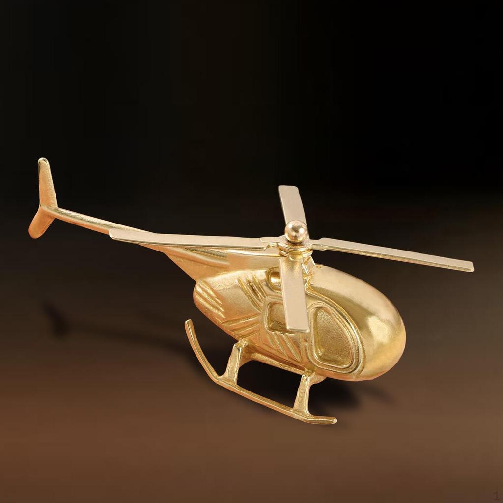 Messing Hubschraubermodell für Luftfahrt-Sammler, Desktop-Ornament für Zuhause/Büro