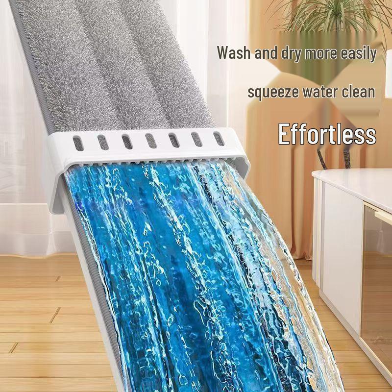 42cm Hands-Free Flat Mop for Wet/Dry Use On Tile Floors