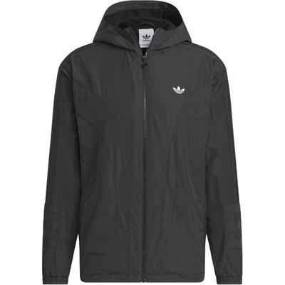 Originals Atlanta Windbreaker Solid Color Zip Sports Hooded Jacket Men Jackets Black JD6392