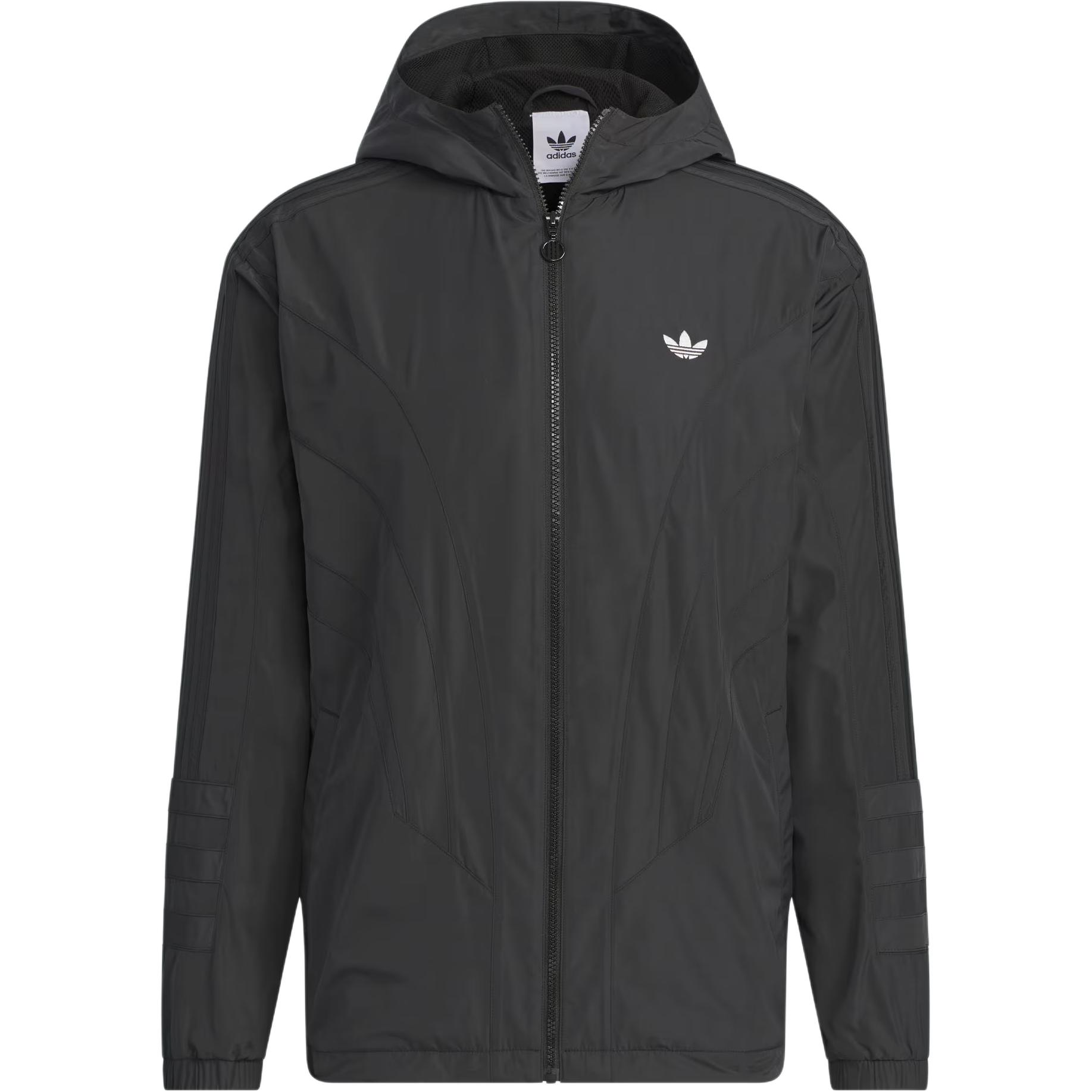 adidas Originals Atlanta Windbreaker Black White JD6392 2XL