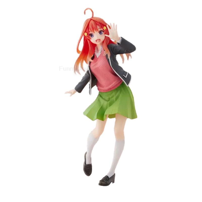 Non-Toxic 10-18Cm Yotsuba Anime Cute Nakano Nino Figurine The Quintessential Quintuplets Figure Cat Nakano Miku Figure Pvc Collection Toys
