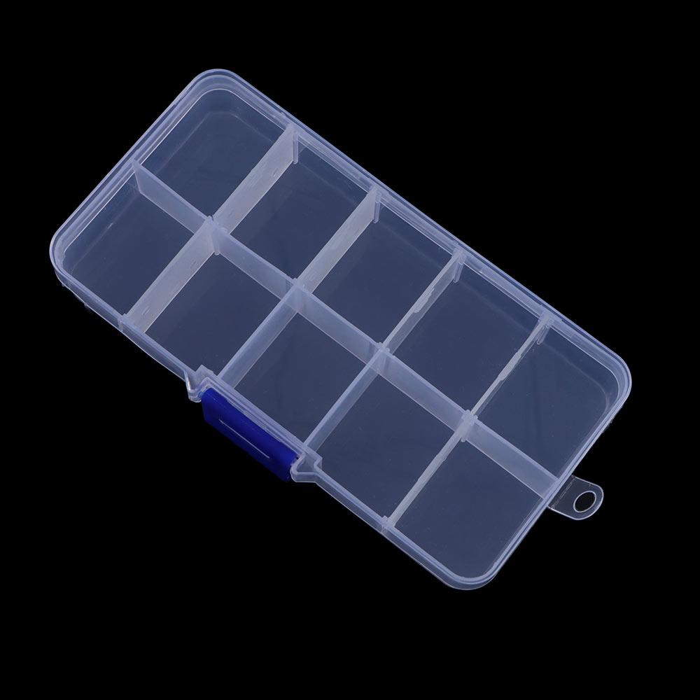 Detachable Transparent Storage Case 10 Compartments Storage Box Fishing Box Fishing Tackle Box