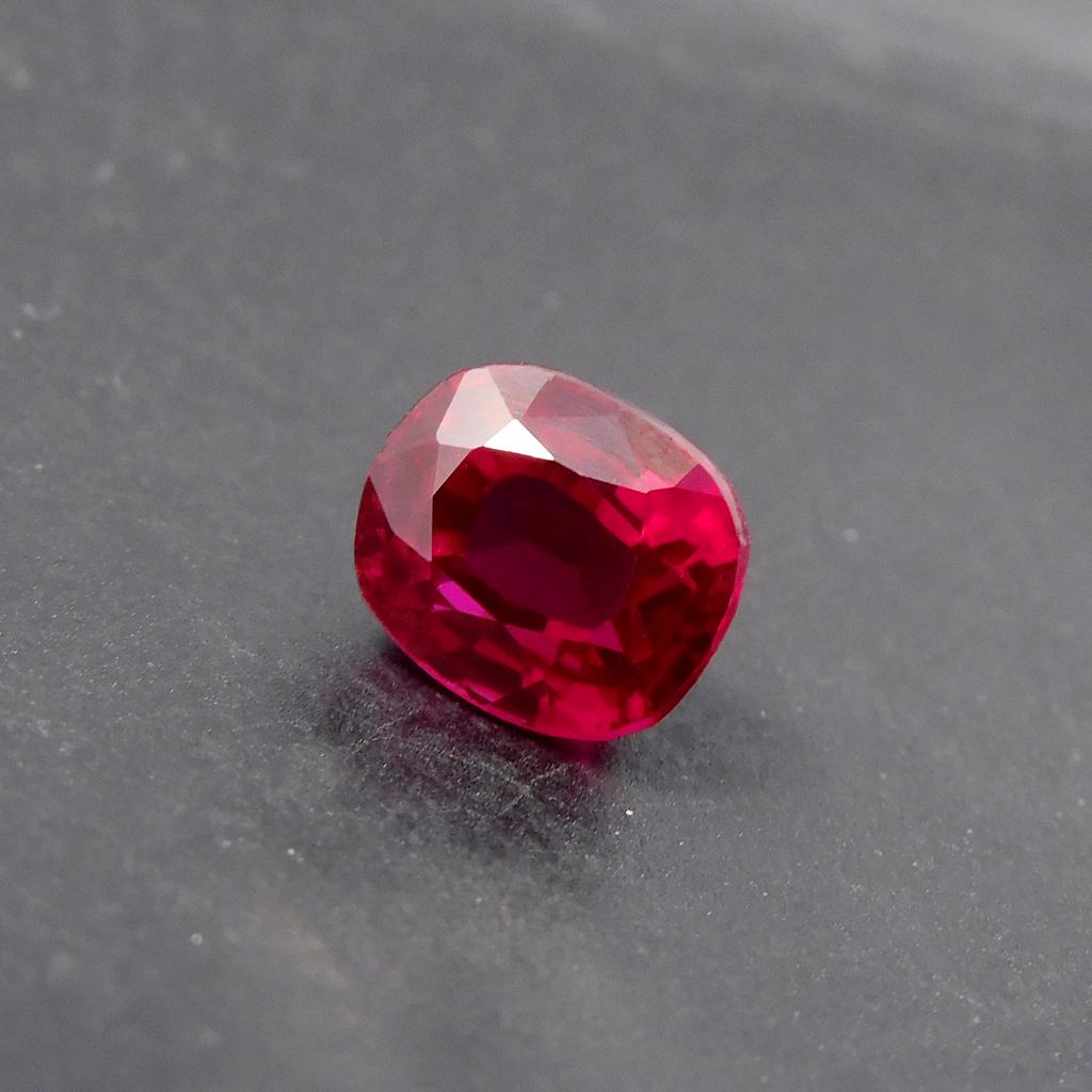 Natural Red Ruby 4.45 Ct   Ring Size Loose Gemstone Cushion Shape