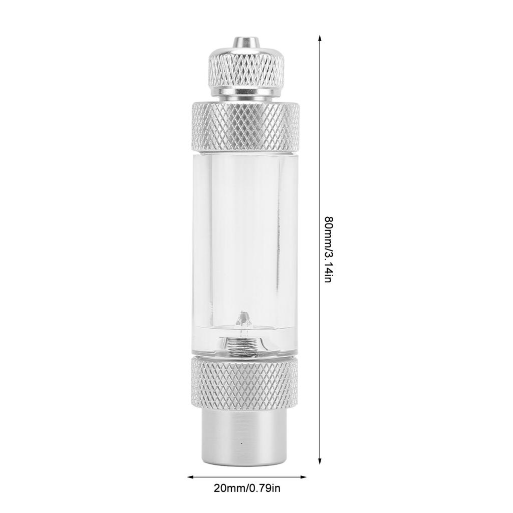 CO2 Bubble Counter Prevent Return Accurate Counting Aluminum Alloy Aquarium CO2 Regulator for Fish  S