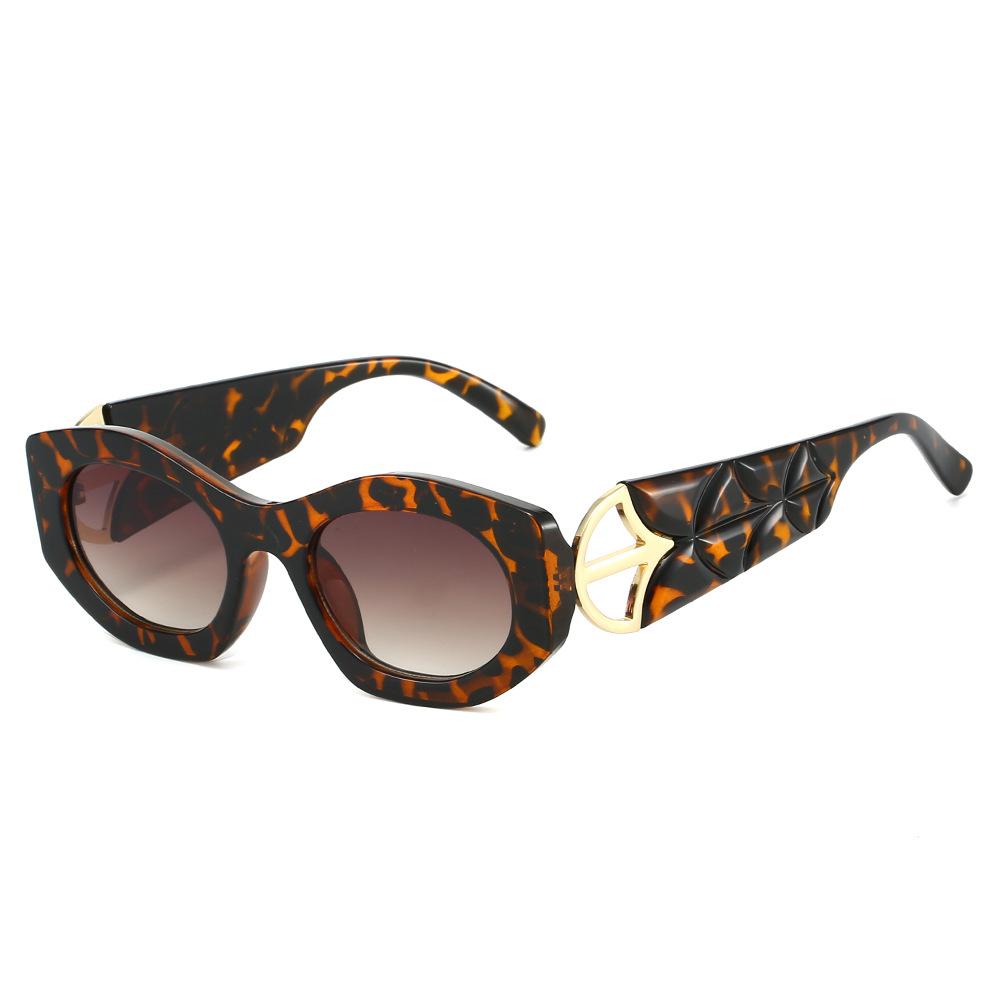 2025 New Vide Temple Sun Glasses Women Fashion Trendy 3d Designer Luxury Unique Sunglasses Woman Lentes