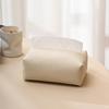Lychee Pattern Leather Tissue Box for Home, Living Room, Hotel, or Restaurant - Stylish and High-Quality Napkin Holder