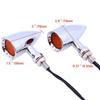 Universal Red 20 LED Chrome Motorcycle Stop Brake/Running Turn Signal Tail Light