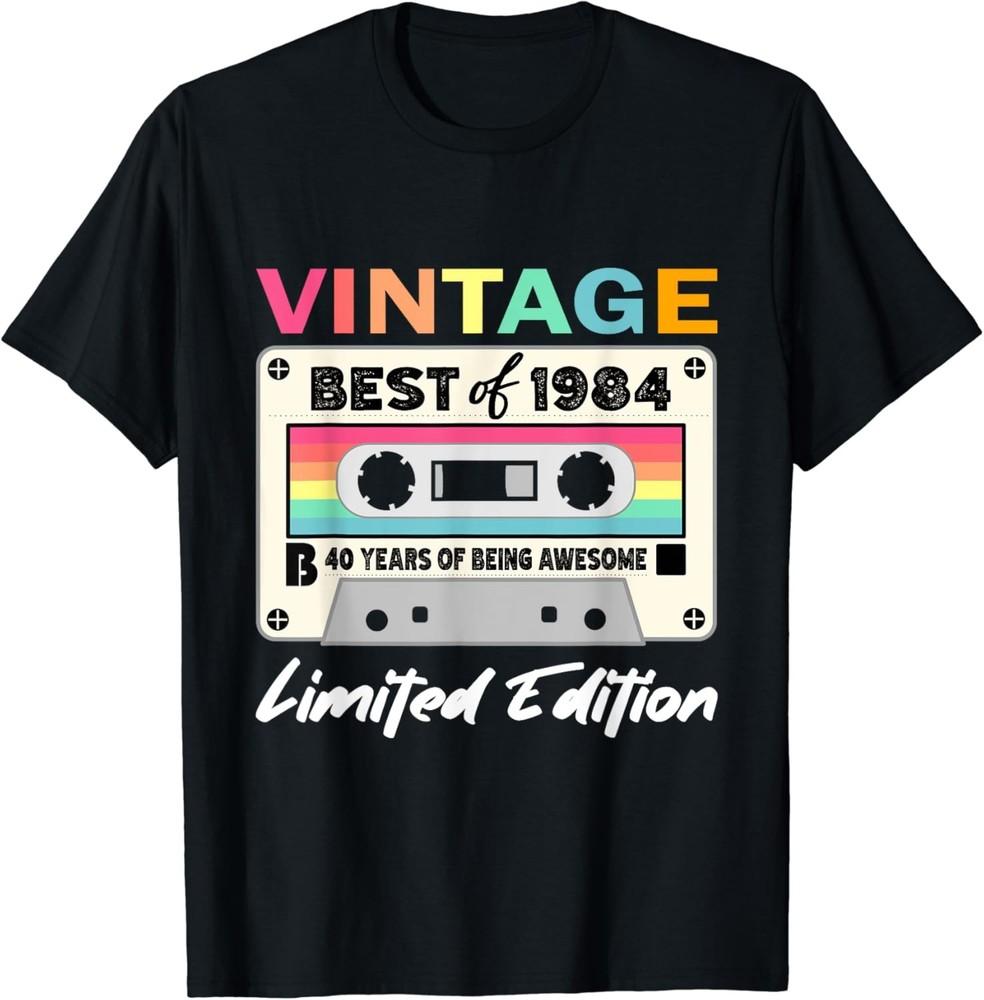 40th Birthday Retro Cassette Best of 1984 T-Shirt Unisex T-Shirt XXXL