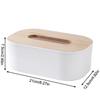 1pc Nordic Simplicity Style Tissue Box With Wooden Cover Home Living Room Desktop Napkin Box Bathroom Toilet Tissue Box