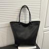 Large Capacity Woven Texture Indentation Simple Fashion Casual Shoulder Tote Bag