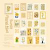 Self Adhesive Floral Stamp Stickers Embossed Texture Decorative Paper Stickers  Scrapbooking