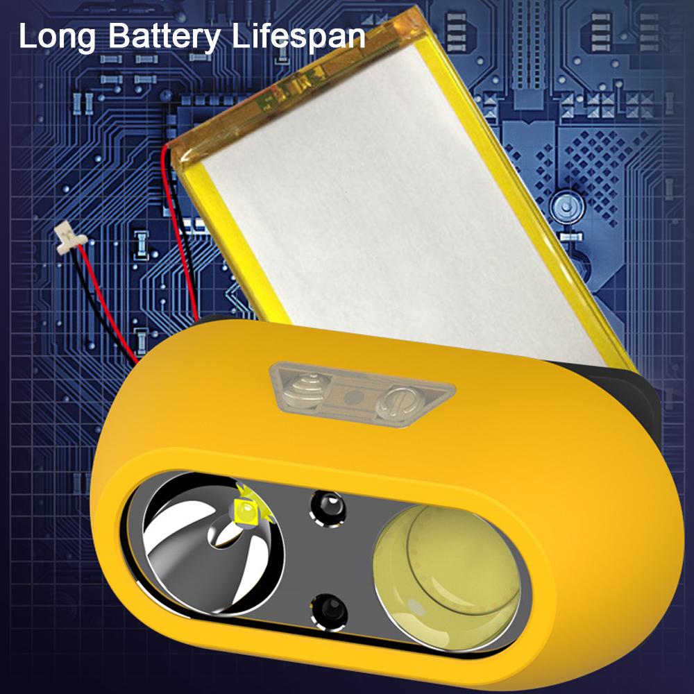 Lehká čelovka Venkovní kemping Rybaření Vícerežimová čelovka Vodotěsná čelovka USB