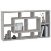 VidaXL Wall Shelf 8 Compartments Concrete Grey 342590