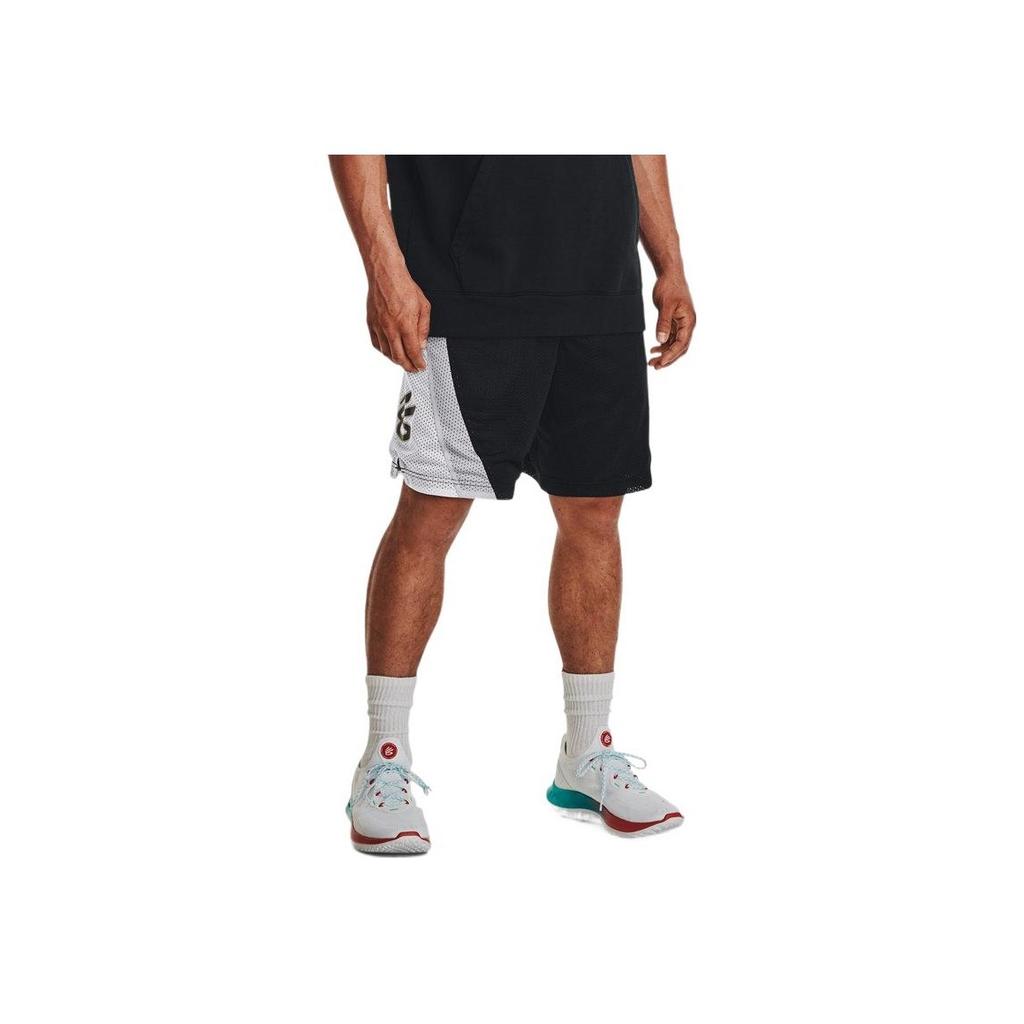 Under Armour Curry Splash Color Block Athletic Basketball Shorts Men Shorts Black 1374303-001