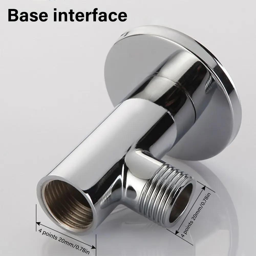 Stainless Steel with Base Home Wall Mounted Shower Head Extension Pipe Shower Extension Arm Sprinkler Head Rod