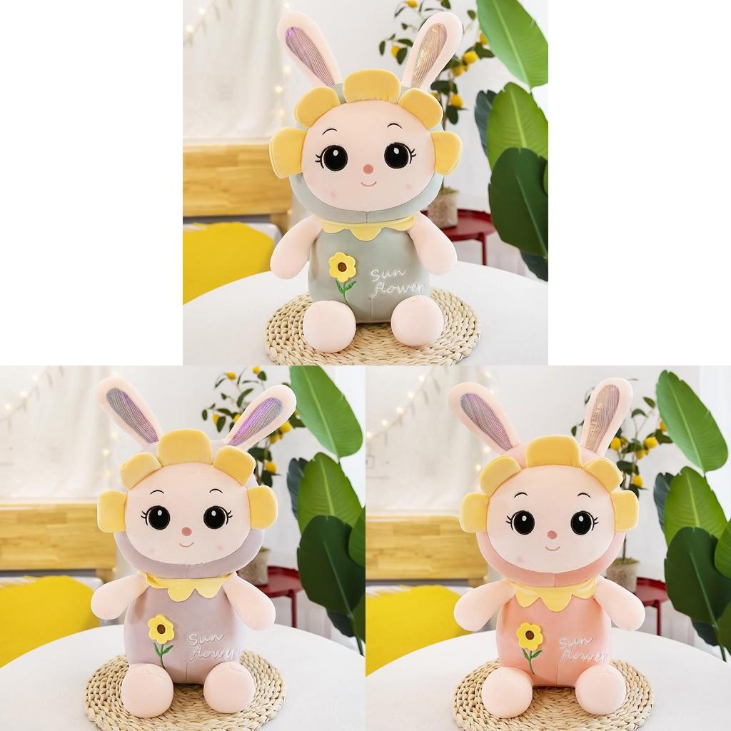 Sunflower Rabbit Plush Toy Cartoon Animal Stuffed Doll Cute Kids Gift Birthday