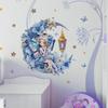Flower Fairy Moon Butterfly Wall Stickers for Girls Room Bedroom Decoration Home Decor Art Decals