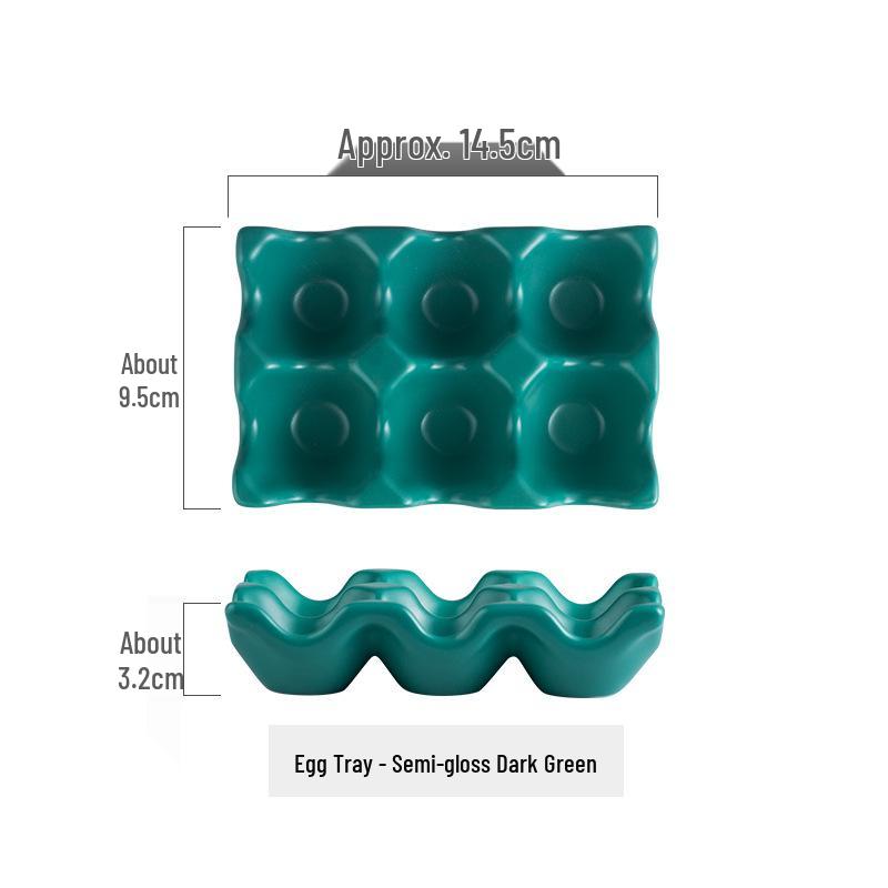 Ceramic Egg Holder Tray for Kitchen Tableware Supplies