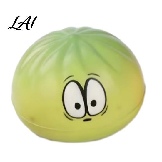 Cute Stress Ball Steamed Bun Slow-Rising Squeeze Toy Soft PU Fidget for Healing Expression Relief Food-Themed Decompression Gadget Kids Adults