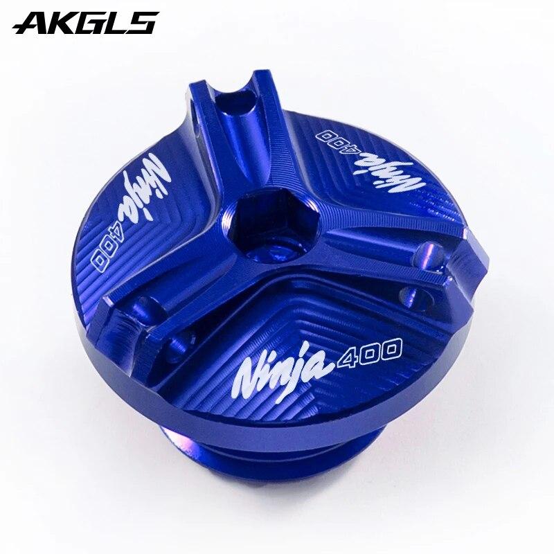 For Kawasaki Ninja400 ninja 400 2018  motorcycle engine oil filler cap fuel tank bolt cover protection accessories