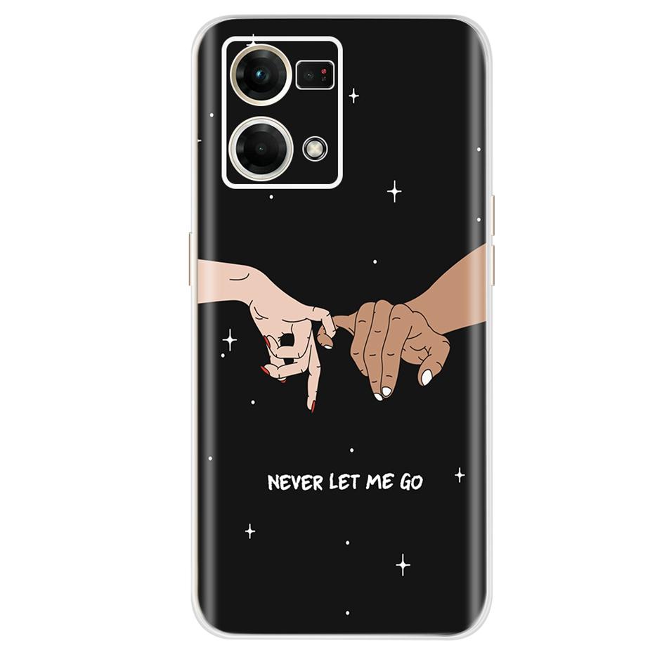 For Oppo F21 Pro 4G Case Oppo Reno7 CPH2363 Colorful Painted Cover Soft Silicone Case For Oppo Reno7 Reno 7 F21 Pro Fundas Coque