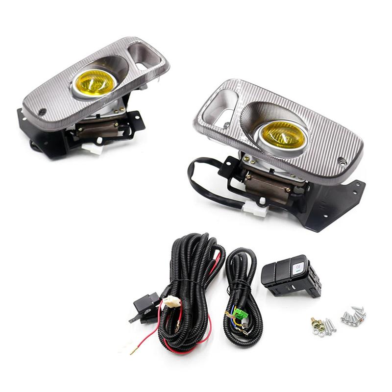 Для Honda Civic 2/3D EG D15 D16 1.5/1.6 1992-1995 Противотуманная фара Бамперная лампа Лампа для езды Левая Правая Противотуманные фары Желтый Silver Yellow