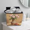 The Flowers in The Bamboo Basket 5D Diamond Painting Storage Basket Full Round Drill Mosaic Diamond Embroidery Cross Stitch Kits Home Decor Home Decor