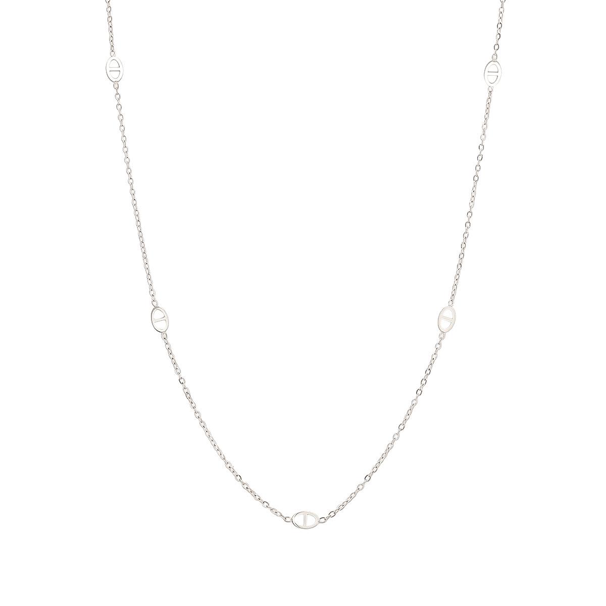 Classic Titanium Steel Pig Nose Pendant Necklace - 18K Non-fading Temperament Clavicle Chain 18K Gold