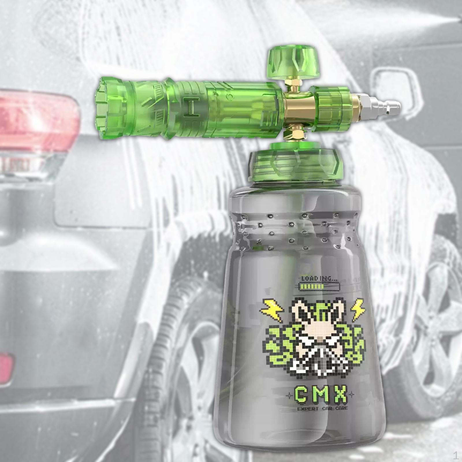 

1 л Пенораспылитель с быстроразъемным соединением 1/4 дюйма для мойки автомобиля зелёный