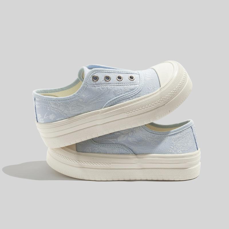 Ленивые кеды 22 лето новые китайский стиль вышивка темный узор скейтеры повседневная обувь 35