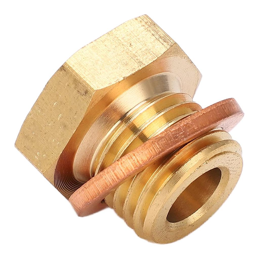 Pressure Temperature Gauge Sender Adapter, 1/8in NPT to M14x1.5 Male Universal, Metal, Polished, Temperature or Pressure Gauge Sender Adaptor, Auto