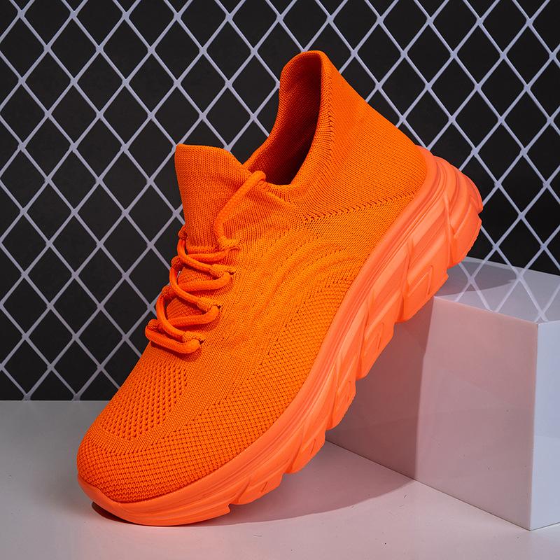 Casual socks shoes couple shoes summer light breathable mesh comfortable running sports shoes thick sole