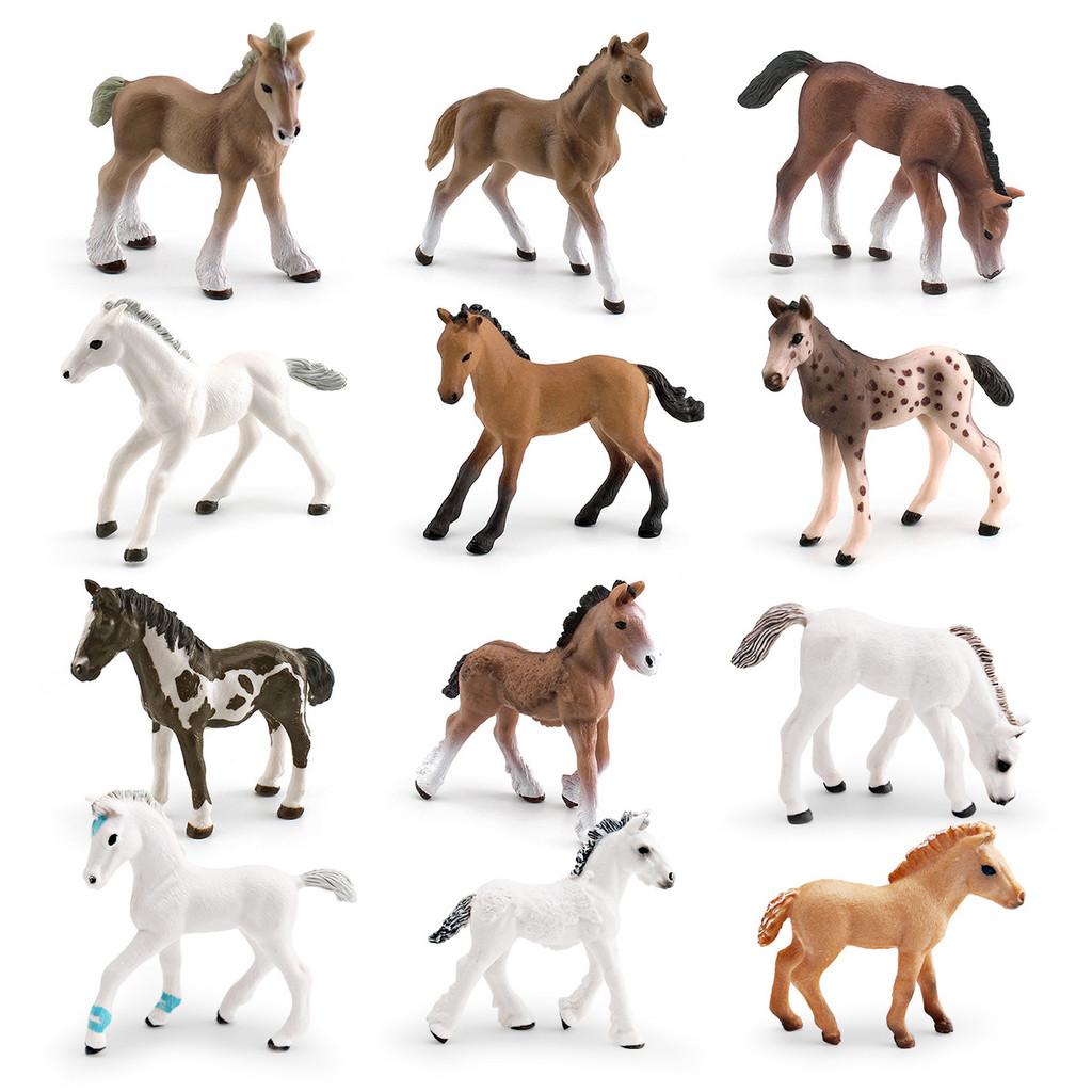 Wild Shire Horse Lipizzaner Pvc Model For Kids Educational Display