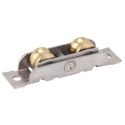 4PCS Double Rollers Sliding Door Roller Tandem Rollers With Screws Sliding Patio Door Roller Assembly Stainless Steel