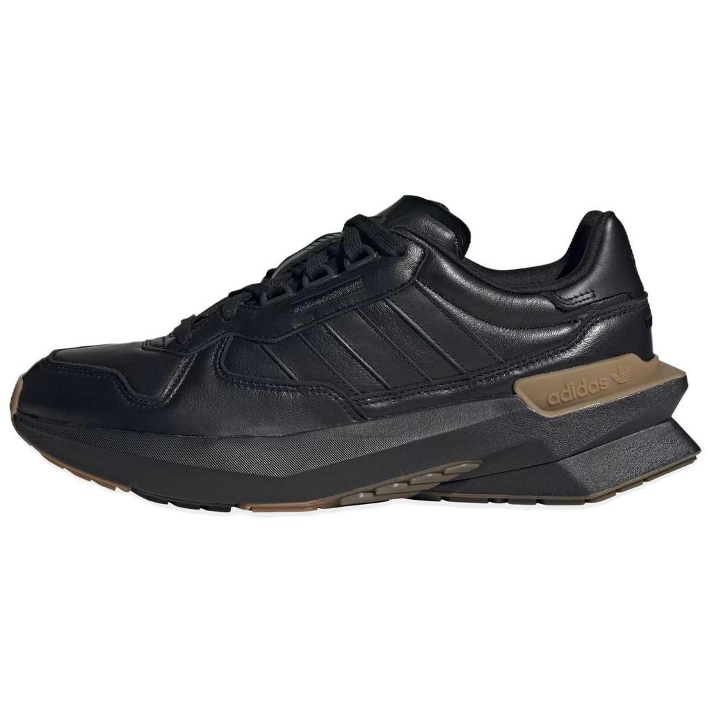Adidas Originals Treziod Leather PT Shoes Classic Comfortable Slip Resistant Durable Low Top Lifestyle Casual Shoes Unisex Shoes Black IF2868