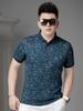 European Summer Polo Shirt Short-Sleeved Men's Top 2026 New Trendy Floral Lapel Half-Sleeved T-Shirt Men's Clothing