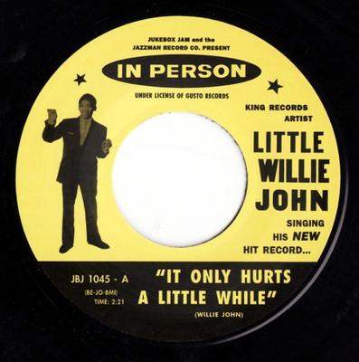 7-дюймова платівка LITTLE WILLIE JOHN - It Only Hurts A Little While / Don' JBJ1045 Jukebox Jam Ser 2013 UK Soul/Funk Вживана