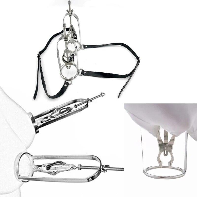 Spona na prsa z nerezové oceli Spona na labia Clitoris Spona Slave Bondage Reatraint BDSM Spona na prsa Bondage Sexuální hračky pro ženy Muži